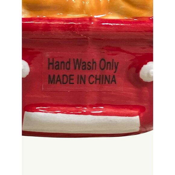 Ceramic Red Truck Salt & Pepper Shaker Set With Pumpkin Load - Picture 7 of 9